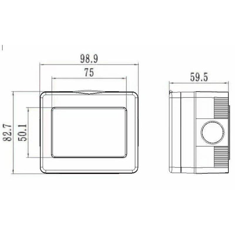 13A 비바람에 견디는 스위치 소켓 HK4113-WP