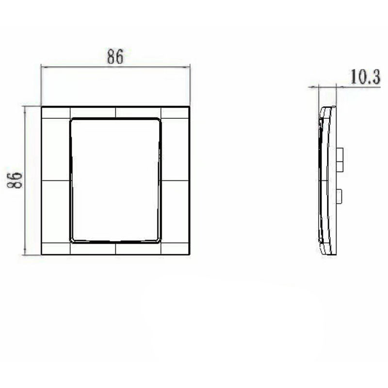 1 갱 양방향 플라스틱 스위치 HK6112S