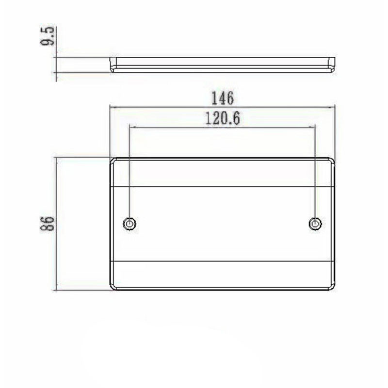 네온이 있는 베이클라이트 45A DP 쿠커 플레이트(3x6) HK6145VN-36